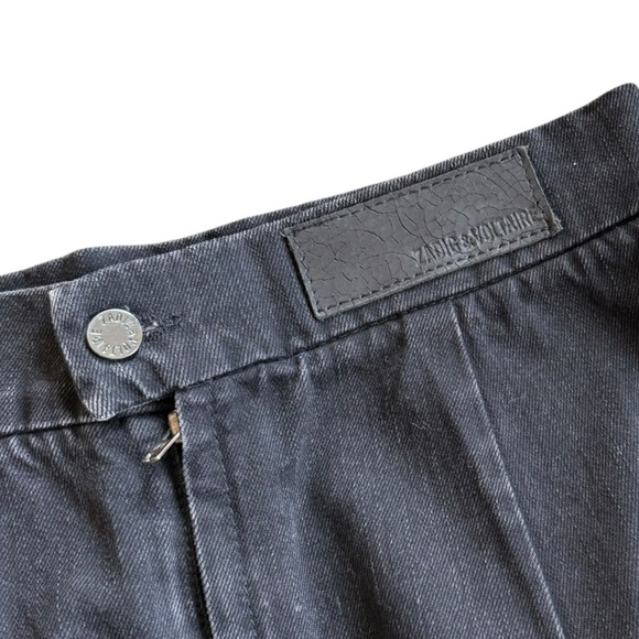 Zadig & Voltaire Juny Black Denim Skirt - Picture 6 of 8